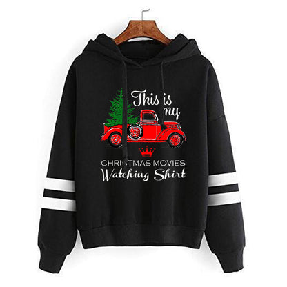 Foreign Trade Cross-border Christmas This Is My Christmas Truck Printed Parallel Bars Sweatshirt Women's Jacket