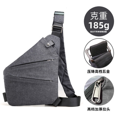 Chest Bag Men's Distinctive Shoulder Crossbody Bag Fashion Cross Bag Multifunctional Sports Fashion Underarm Bag Men's Chest Bag
