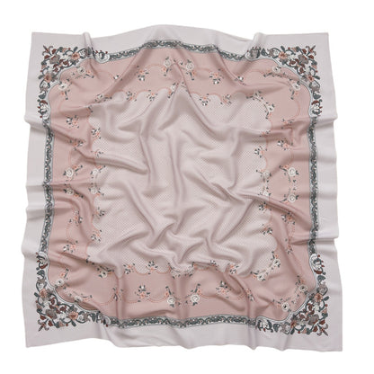 Cross-Border New Product Voile Print 110 Square Scarf Classic Lace Scarf Turban Malaysian Shawl