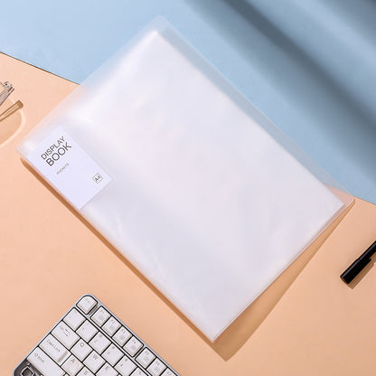 Transparent Multi-Layer Loose-Leaf A4 Folder Pp Student Certificate and Test Paper Storage Book File Folder for Pregnancy Check-Up and Music Score Storage