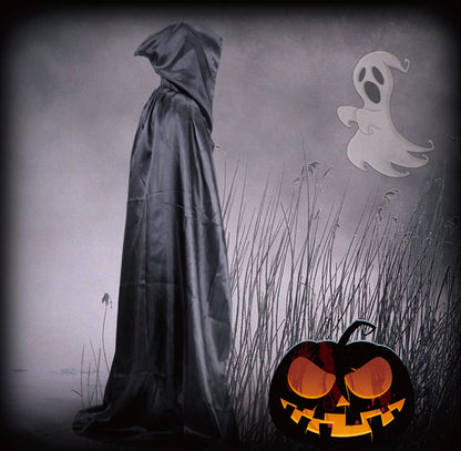 Halloween Costume Adult cosplay Death Cloak Performance Costume Black Wizard Robe Cloak Vampire