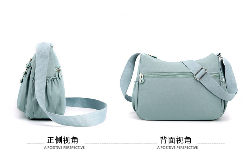 Nylon Cloth Multi-Layer Shoulder Bag Lightweight Simple Casual Crossbody Bag 2025 New Large Capacity Mother's Money Bag