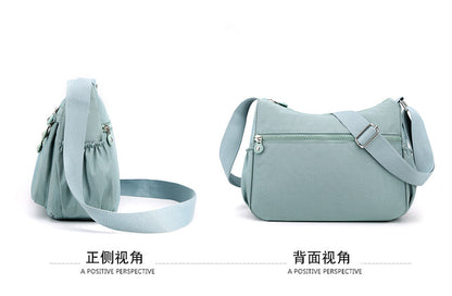 Nylon Cloth Multi-Layer Shoulder Bag Lightweight Simple Casual Crossbody Bag 2025 New Large Capacity Mother's Money Bag