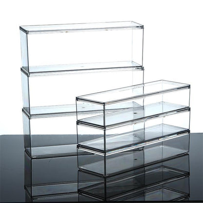 Storage box with lid storage box transparent acrylic kitchen cosmetics sundries station snacks toys clothes books