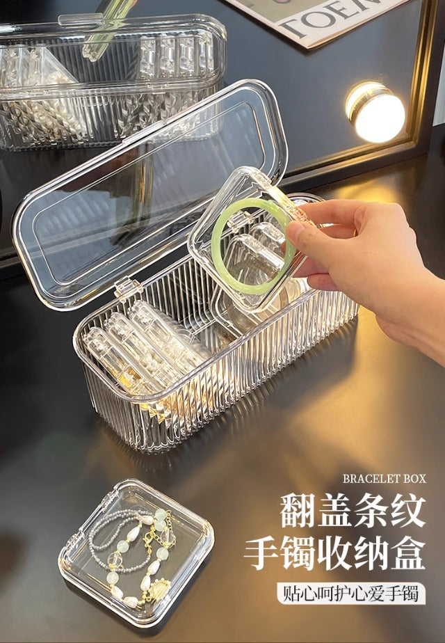 Bracelet Storage Box Transparent Anti-Oxidation Portable Crystal Bracelet Jewelry Special Bracelet Jewelry Box
