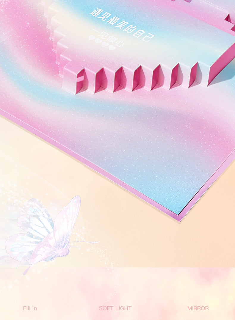 Led Makeup Mirror with Lamp Desktop Desktop Makeup Shell Mirror Holiday Gift for Girlfriend Dressing Mirror