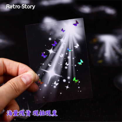 Retrostory Phantom Light Floating Series Pet Handbook DIY Decorative Sticker Paper Pack Creative Scene Landscaping Sticker