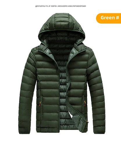Cross-Border Exclusive Supply for Amazon: Men's 2026 Winter Jacket, Slim Fit, Lightweight Cotton Coat, Thin Multi-Color Quilted Cotton Clothing