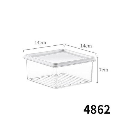 Desktop Storage Box with Lid Flip-Top Rectangular Transparent Acrylic Storage Box Kitchen Cosmetics Sundry Work Station