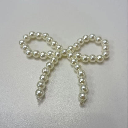 Wholesale bouquet bow jewelry imitation pearl cake decoration bow chain Valentine's Day accessories accessories decoration