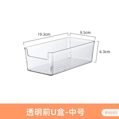 Food-Grade Storage Box, Acrylic Refrigerator Storage, Desktop Book Storage Box, Student Dormitory Sundries, Facial Mask Organization