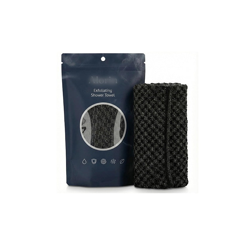 Exfoliating Shower Towel Cleanses, Smooths, and Cares for the Skin