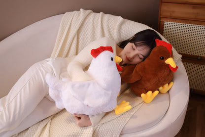 New Cute Big Cock Doll Cross Border Plush Toy Hen Doll Girl Sleeping Pillow Home Decorations