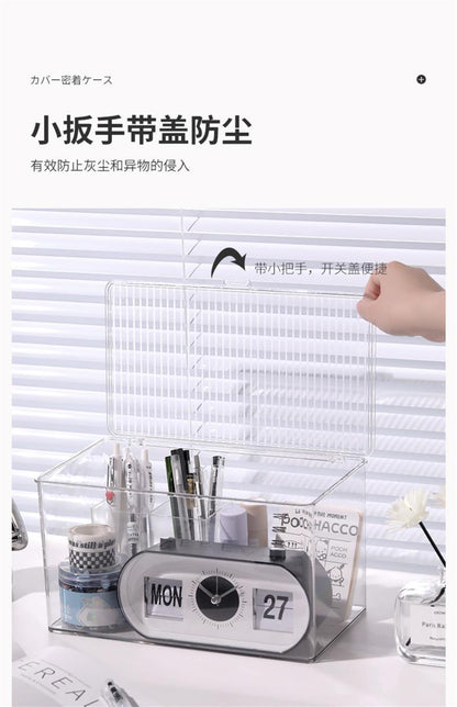 Makeup Cotton Swab Storage Box Makeup Remover Cotton Toothpick Line Acrylic Box Desktop Beauty Egg Cosmetics Storage Box