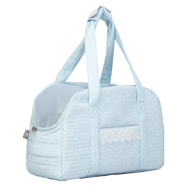 Lace Cat Bag Cat Bag Small Dog Pet Bag Breathable Dog Bag Portable Cat Bag Shoulder Pet Backpack