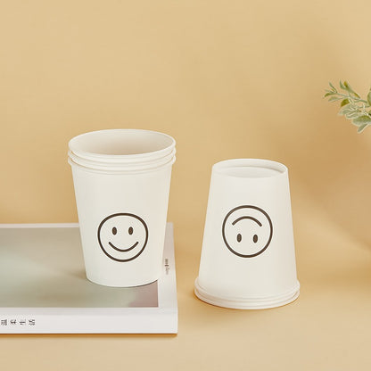 Disposable Paper Cups with Cute Cartoon Patterns for Commercial, Office, and Home Use, Food-Grade, 250ml, Thickened