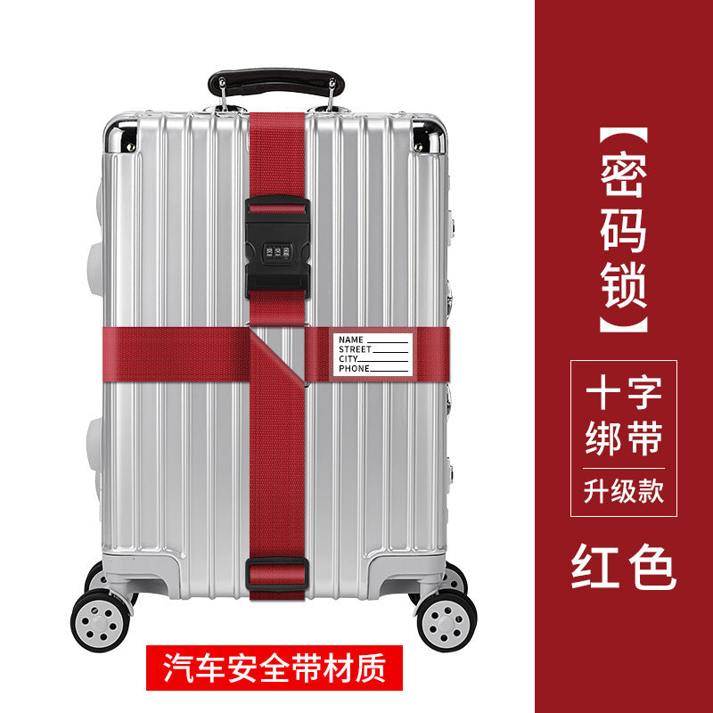 Trunk strap cross packing belt safety fixing consignment travel box protection tightening reinforcement belt binding rope