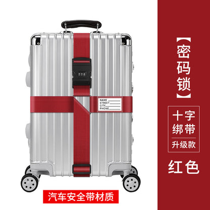 Trunk strap cross packing belt safety fixing consignment travel box protection tightening reinforcement belt binding rope