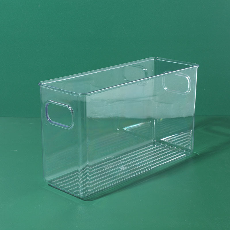 Storage Box PET Transparent Acrylic Rectangular Cosmetic Station Snack Kitchen Sundries Storage Box with Lid