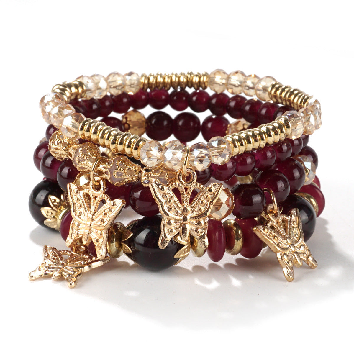 European and American Cross-Border Hot-Selling New Bohemian Bracelets Creative Tassel Multi-Layer Beaded Bracelets Fashion Jewelry