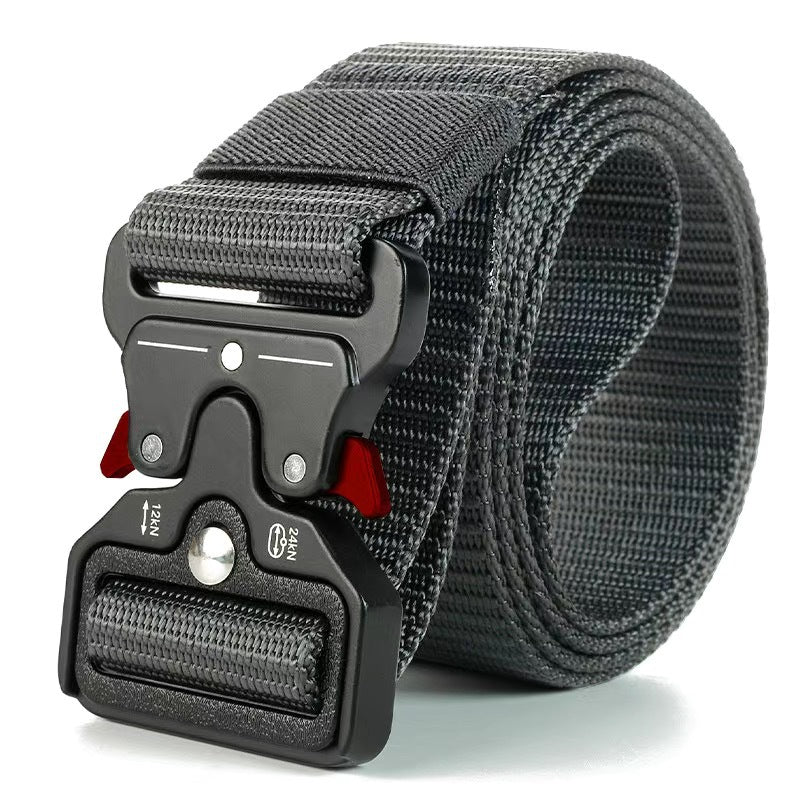 Factory direct cross-border nylon automatic buckle belt outdoor tooling tactical pants belt military training belt men wholesale