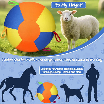 Cross-Border Sheep Horse Dog Herding Ball—Durable Solid Color Polyester Inflatable Training and Exercise Toy Pet Game Ball