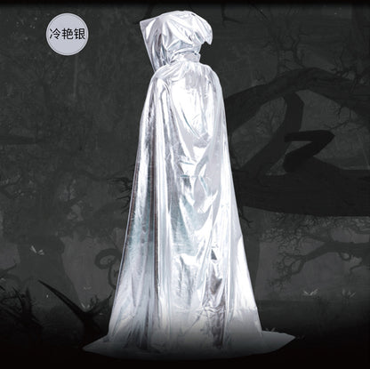 Halloween Costume Adult cosplay Death Cloak Performance Costume Black Wizard Robe Cloak Vampire