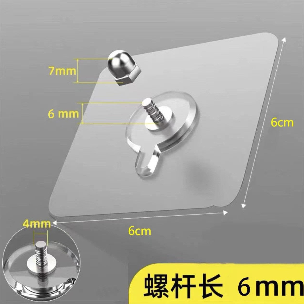 Popular Foreign Trade Traceless Adhesive Hooks, No-Drill Hooks for Hanging Picture Frames, Tiles, Wall Nails, Wall-Mounted Adhesive Hooks, No-Nail Screws