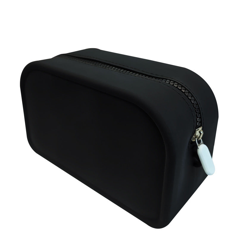 Factory Processing Travel Cosmetic Brush Bag Storage Wash Bag Logo Data Cable Travel Large Capacity Silicone Storage Bag