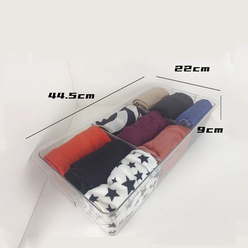 Lala livable wardrobe underwear underwear socks storage box hanging finishing transparent 45 drawer type space saving