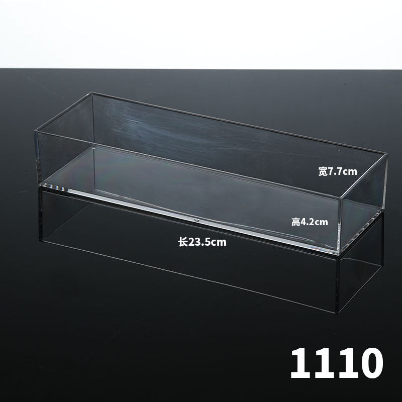 Enlarge 40cm Long Transparent Box Narrow Long Square Storage Box 15cm Wide Water-tight Drawer Finishing