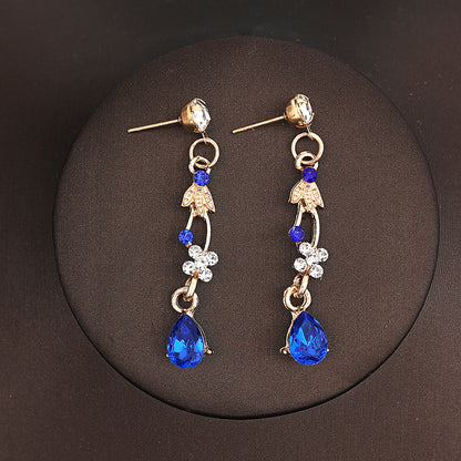 Korean Bride Necklace Earrings Two-piece Decorations Wedding Yarn Wedding Jewelry Wedding Accessories Dance Studio