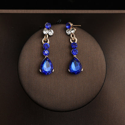 Korean Bride Necklace Earrings Two-piece Decorations Wedding Yarn Wedding Jewelry Wedding Accessories Dance Studio