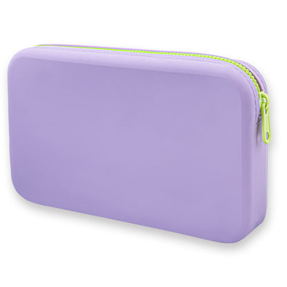 Large-Capacity Rectangular Silicone Cosmetic Bag, Storage Bag, Toiletry Storage Bag, Digital Bag, Travel Bag, Menstrual Bag