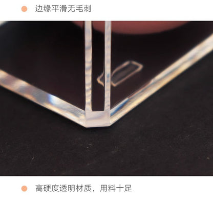 Makeup Cotton Storage Box Beauty Egg Cotton Swab Powder Puff Makeup Remover Cotton Desktop Storage with Lid Bar Storage Transparent Organization