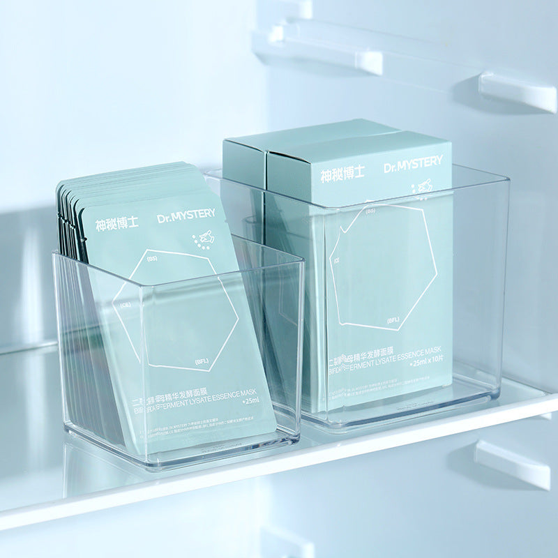 Desktop Storage Box Square Transparent Acrylic Flower Pot Sundries Cosmetics Stationery Notes Kitchen Workstation Height