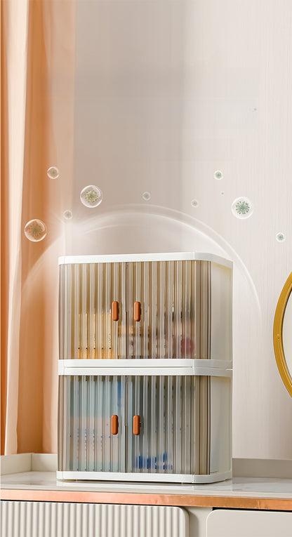 Yeya Simple and Creative Desktop Organizing Cosmetics Storage Box Living Room Entrance Desk Can Be Stacked with Makeup Storage
