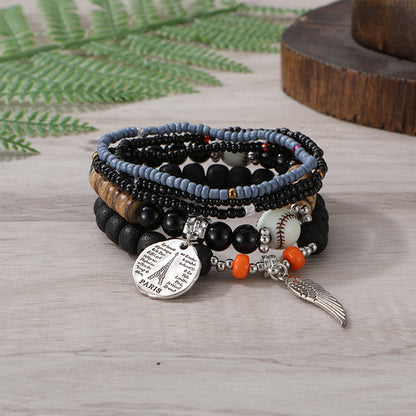 European and American Cross-Border Hot-Selling New Bohemian Bracelets Creative Tassel Multi-Layer Beaded Bracelets Fashion Jewelry