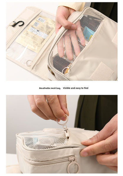 Light luxury ins style waterproof portable cosmetic bag simple clothing Travel large capacity toiletries storage bag wholesale