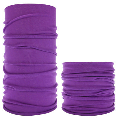 Solid Color Outdoor Turban Riding Flying Scarf Varied Magic Turban Men's and Women's Sunscreen Windproof Scarf Headgear Neck Sleeve Hair Band