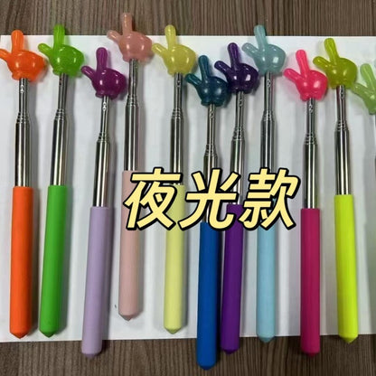 Telescopic Finger Reading Stick Reading Finger Reading Stick Finger Stick Reading Pointer Baton Teacher Teaching Stick Wholesale