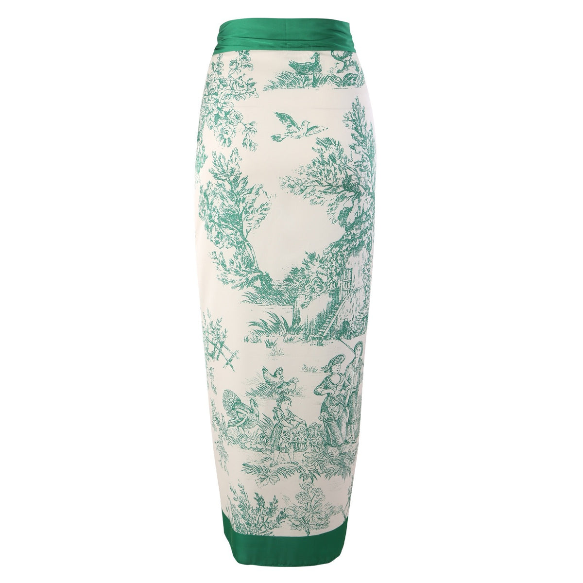 2025 European and American New Style One-Piece Swimsuit for Women, Slim-Fitting, Retro Tie-Up, Sun-Protective Long Skirt Two-Piece Set, Hard-Packed Swimsuit