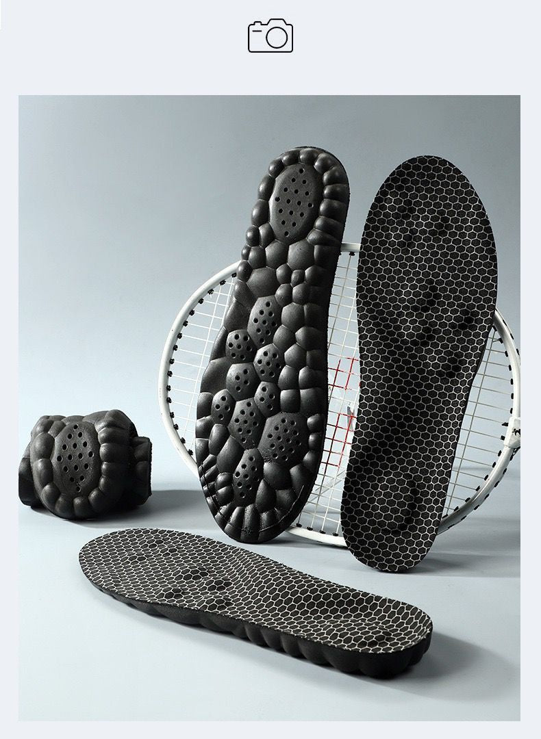 Graphene Insole Antibacterial Deodorant Massage Sports Shock Absorption Comfortable Sweat Absorbing Breathable High Elastic Foot Arch Support Not Tired Feet