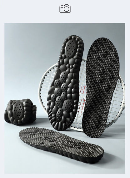 Graphene Insole Antibacterial Deodorant Massage Sports Shock Absorption Comfortable Sweat Absorbing Breathable High Elastic Foot Arch Support Not Tired Feet