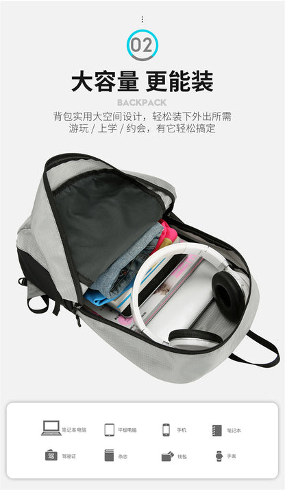 Cross-Border Outdoor Folding Backpack Waterproof Mountaineering Bag Backpack Folding Bag Outdoor Large Capacity Travel Backpack