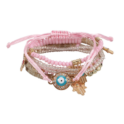 European and American Cross-Border Hot-Selling New Bohemian Bracelets Creative Tassel Multi-Layer Beaded Bracelets Fashion Jewelry