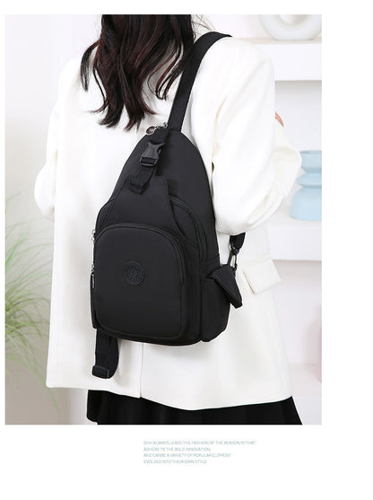 Fashion Chest Bag Backpack Fashion Trend 2024 New Women's Chest Bag Casual Anti-splashing Bag Multifunctional Chest Bag