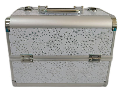 Manufacturer's Ready-Made Wholesale and Retail Professional Makeup Box, Beauty and Manicure Box, Double-Layer Large-Capacity Portable Makeup Box