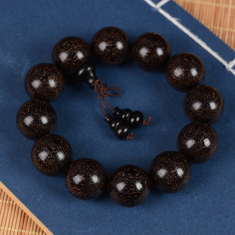 Zambian Blood Sandalwood Buddhist Bead Bracelet, Old Material, Small-Leaf Rosewood, High-Density Golden Star, Wholesale Prayer Bead Wooden Bracelet, Cultural and Artistic Crafts Manufacturer