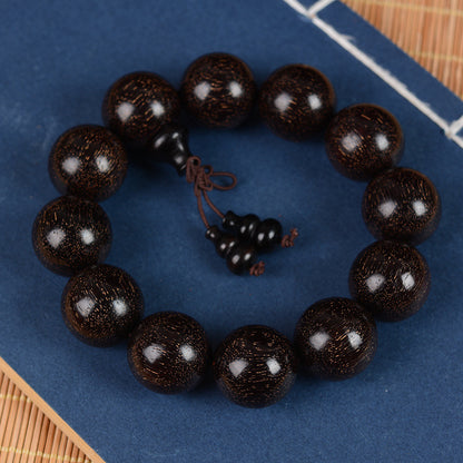 Zambian Blood Sandalwood Buddhist Bead Bracelet, Old Material, Small-Leaf Rosewood, High-Density Golden Star, Wholesale Prayer Bead Wooden Bracelet, Cultural and Artistic Crafts Manufacturer
